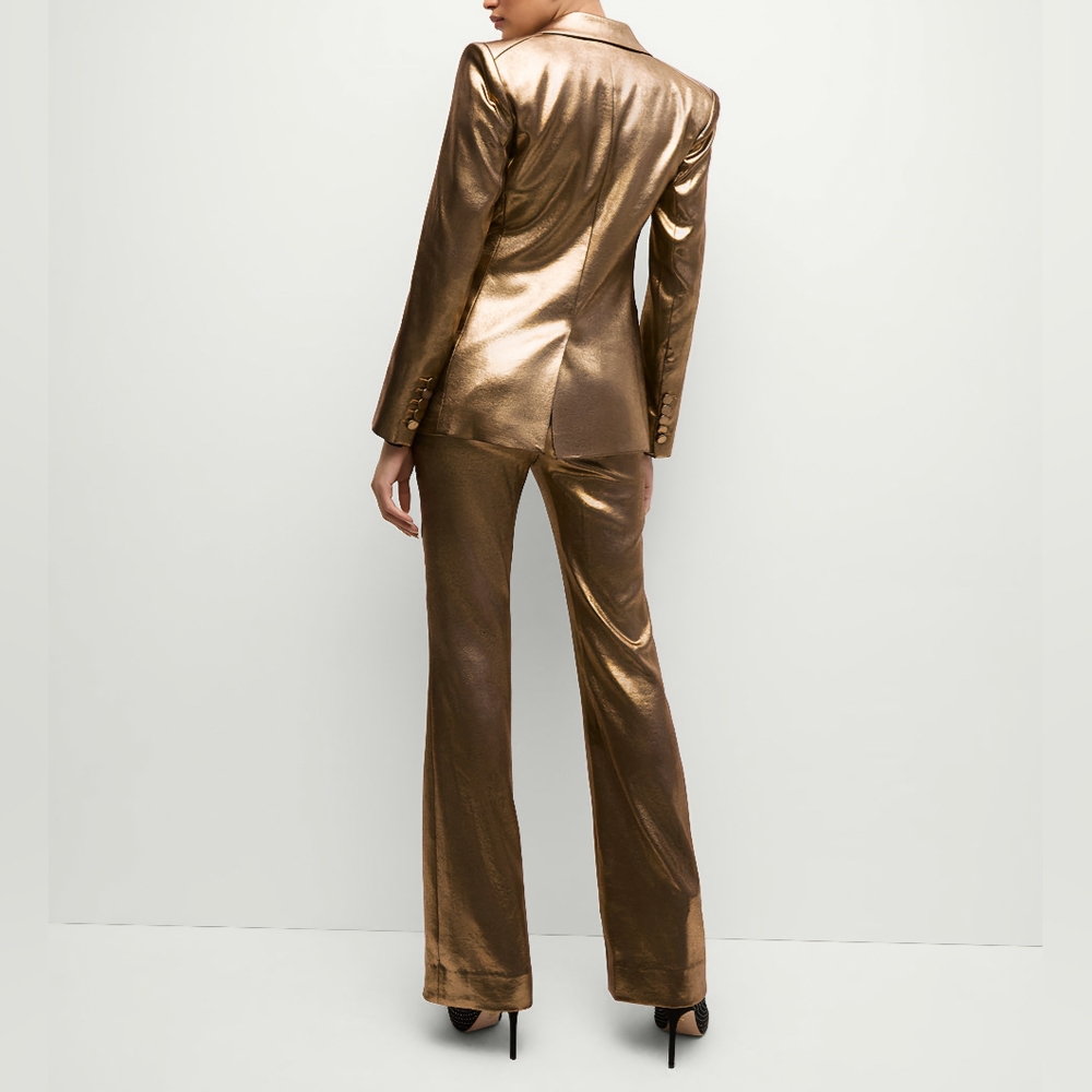Veronica Beard Gold Metallic Blazer - Picture 6 of 14